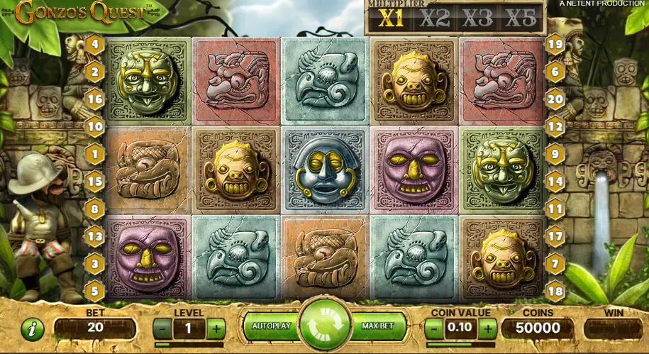 Gonzo's Quest logo slot